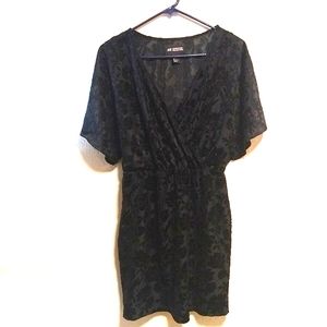 H&M Conscious Collection black velvet dress size M